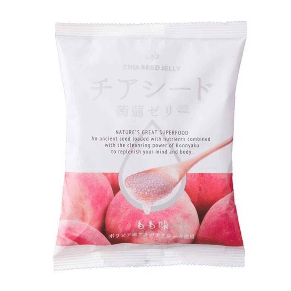 Wakasho เจลลี่บุกเมล็ดเจีย รสพีช 6.1 oz