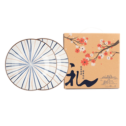 Japanese 8-inch plate/Hefeng Qingteng 2pcs 1 box