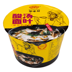 Hua Wei Fang Sour Soup Noodle Leaves Seaweed and Shrimp Salt Flavor 3.88 oz