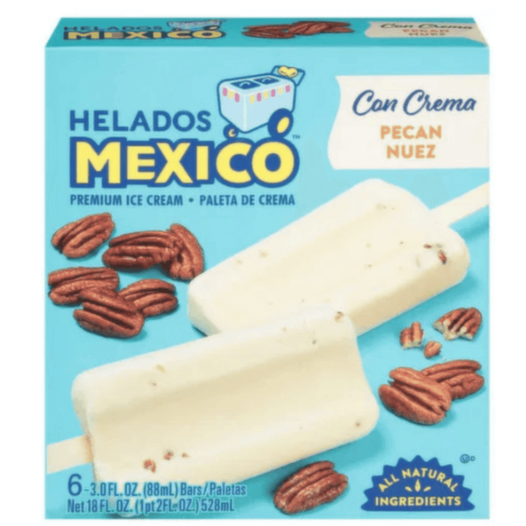 Helados Mexico Premium Ice Cream Pecan Flavor, Frozen 16.5 fl.oz