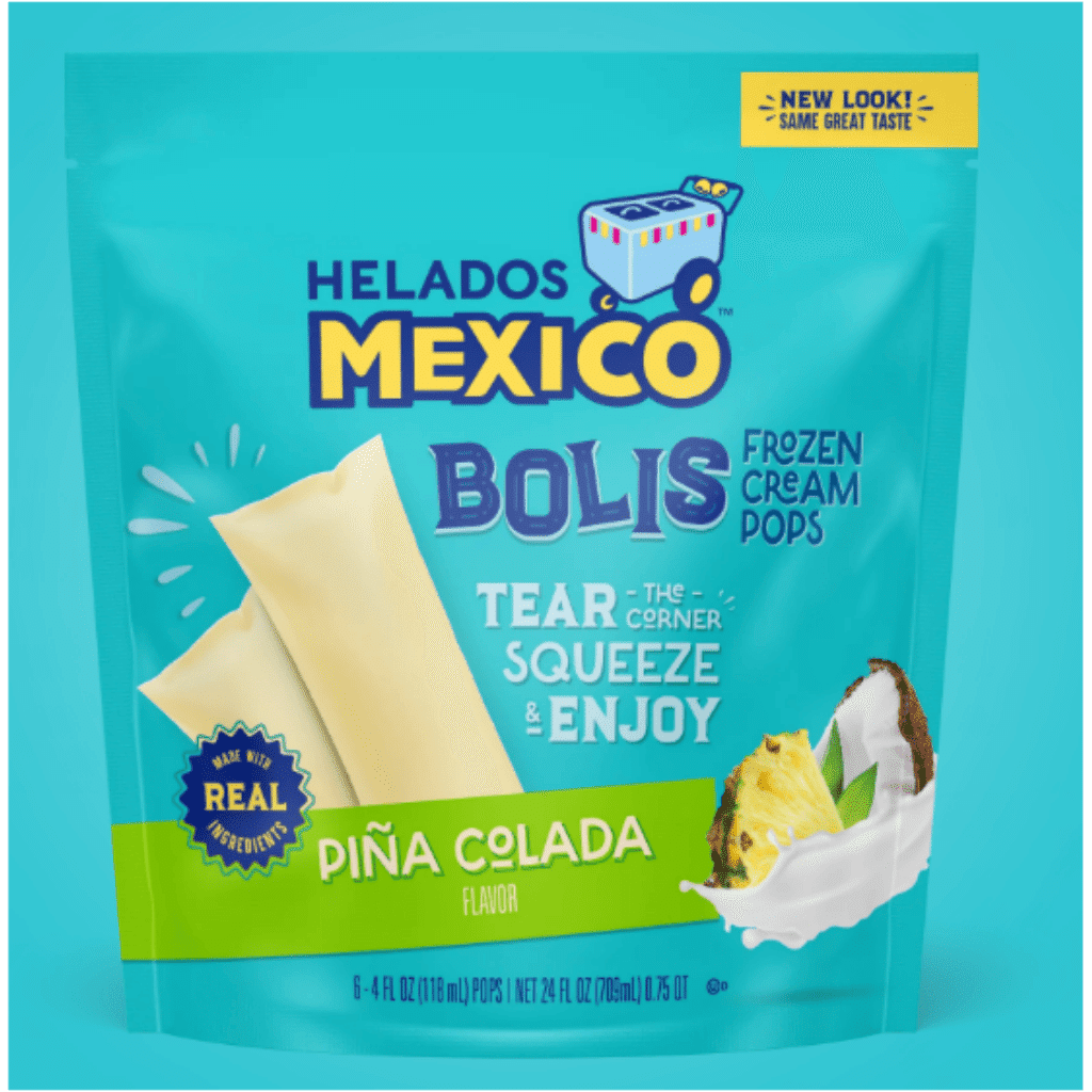 Helados Mexico Bolis 피냐 콜라다 크림 아이스바 24 액량 온스