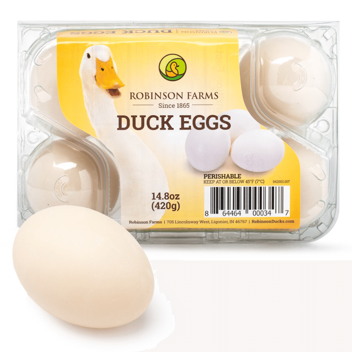 Robinson Farms Duck Eggs 6 count