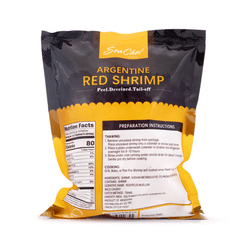 Wild Argentine Red Shrimp, Peeled and Deveined 16-30ct, Frozen 1 lb