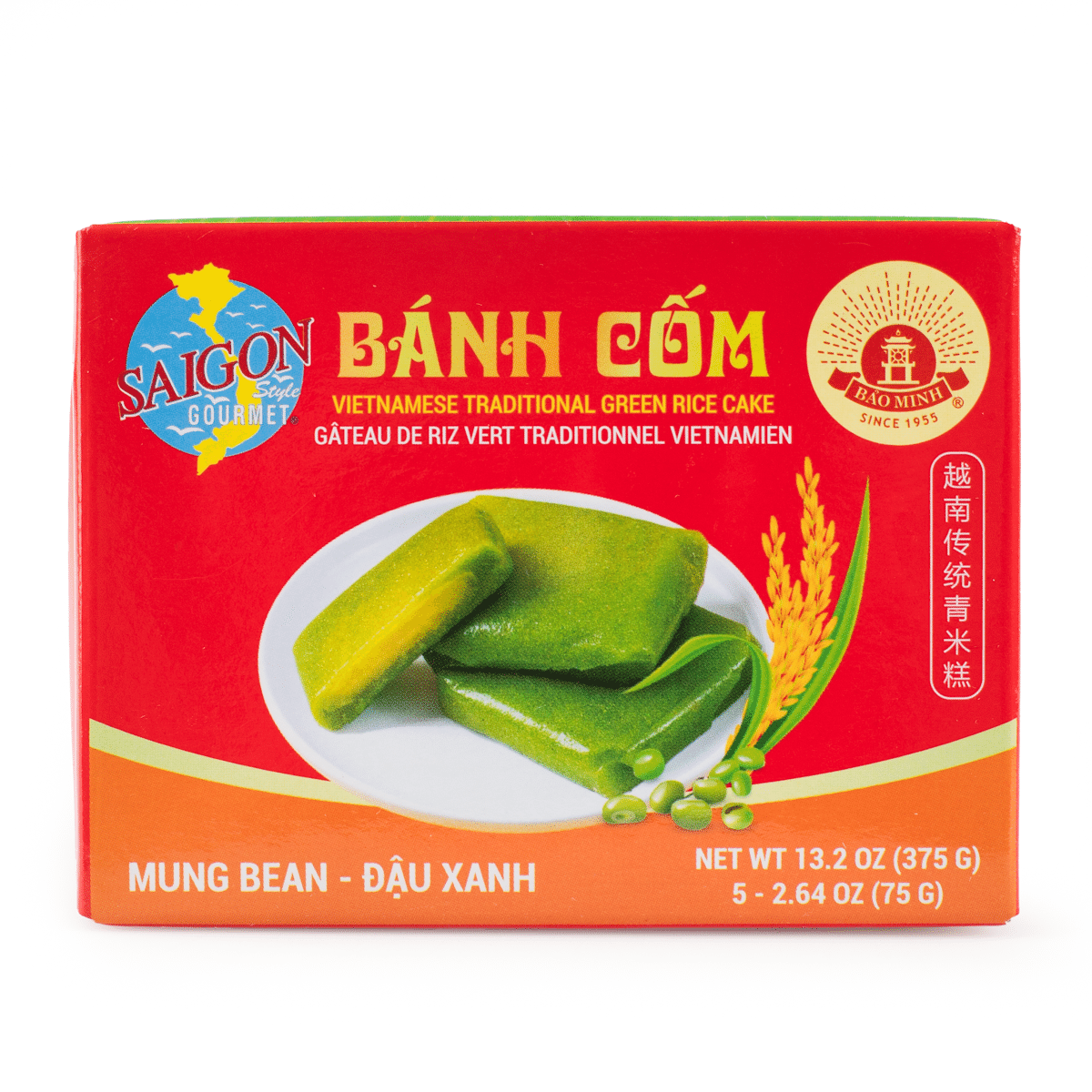 Saigon Gourmet 越南传统青米糕 绿豆馅 冷冻 13.2 盎司