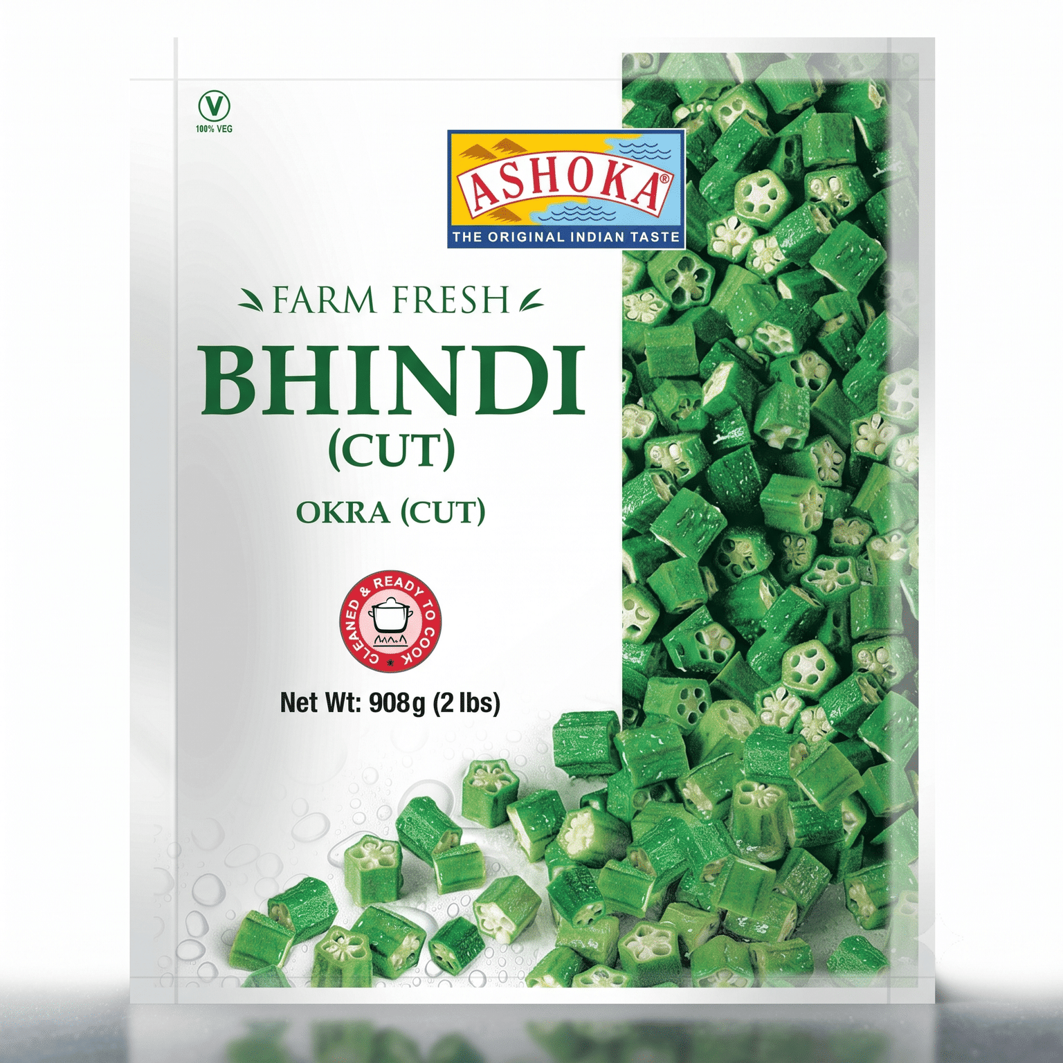 Ashoka Bhindi (Okra) Cuts, Frozen 2 lb