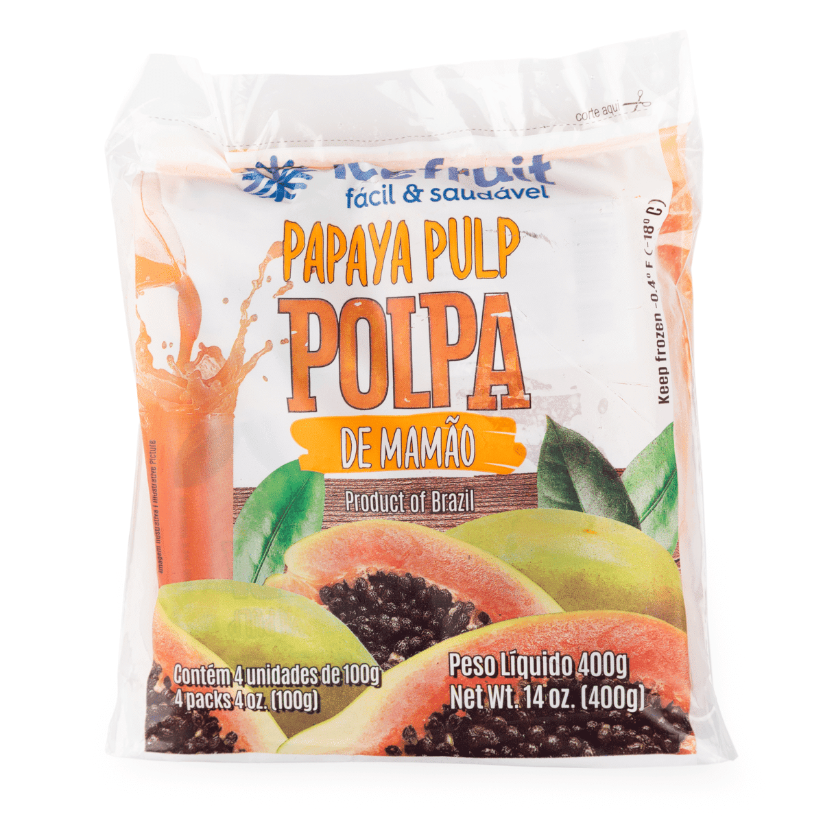 Icefruit Papaya Pulp 400 그램