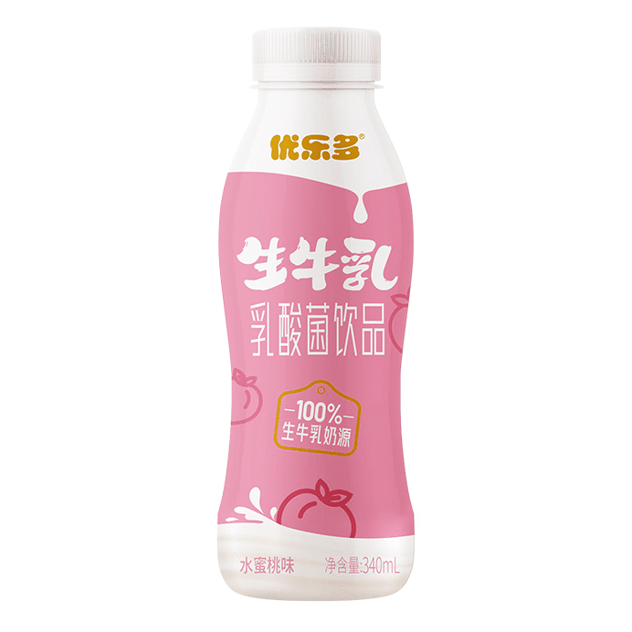 Get Youleduo Raw Milk Lactobacillus Drink (Peach Flavor) 340 ml Get Youleduo Raw Milk Lactobacillus Drink (Peach Flavor) 340 ml
