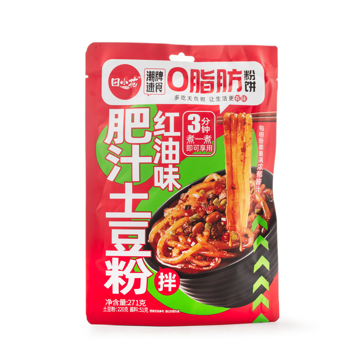 TXH 감자 넓은 당면 칠리오일맛 220 그램