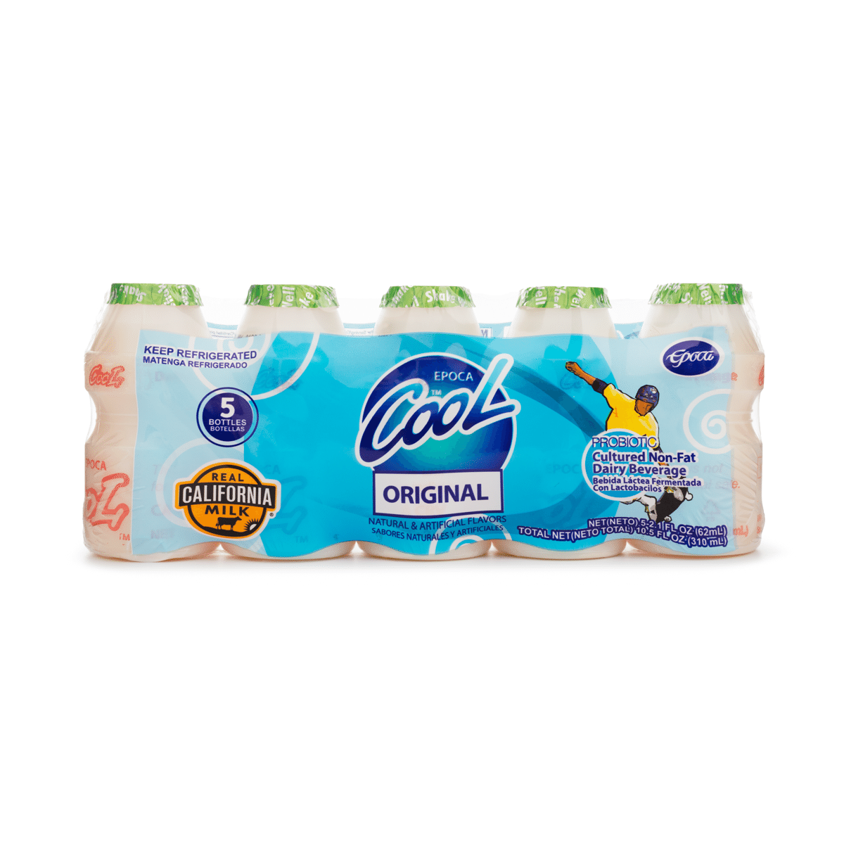 EPOCA Cool Original Non-Fat Probiotic Yogurt Drink 2.1 fl.oz*5 bottle
