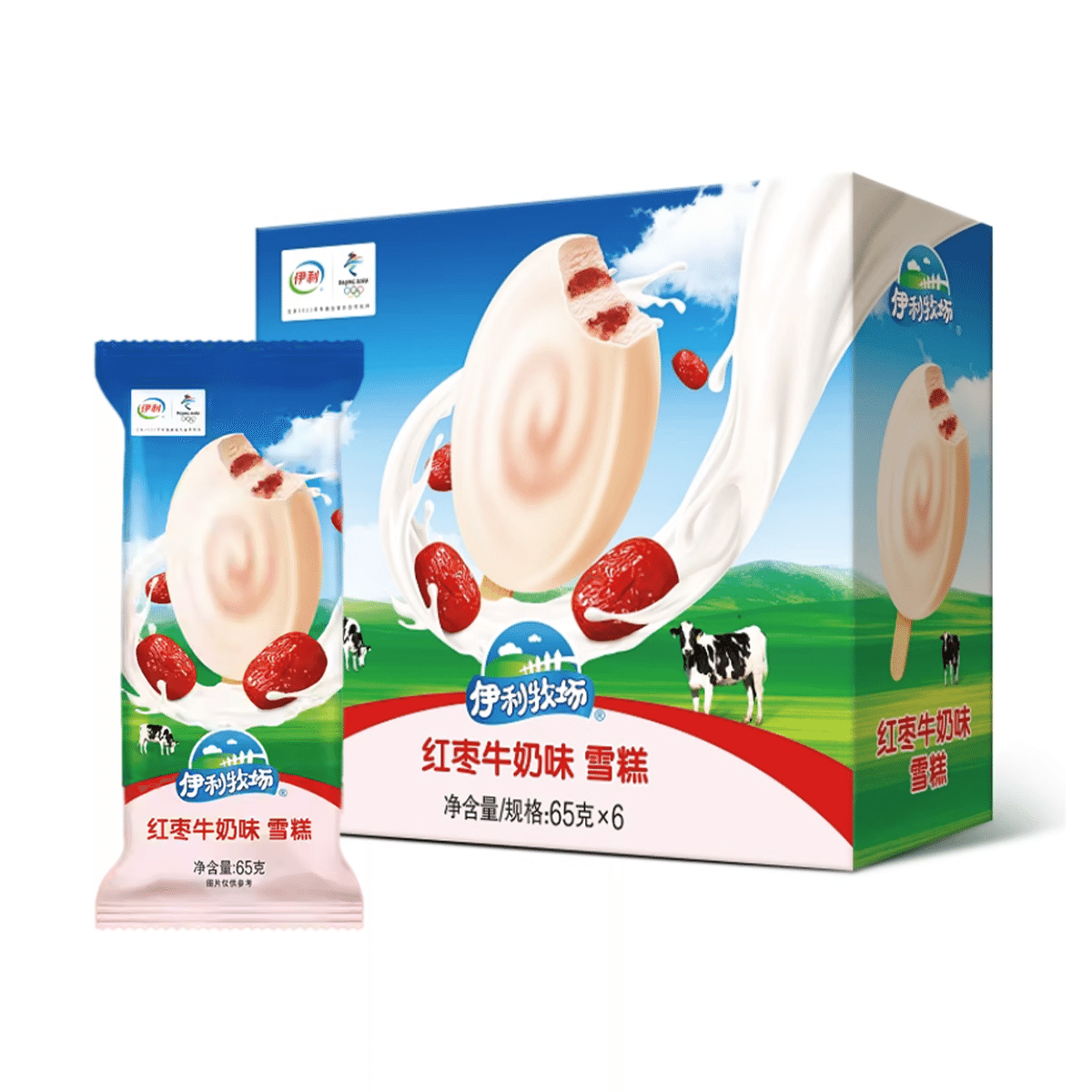Yili 대추 우유 아이스크림 65 그램