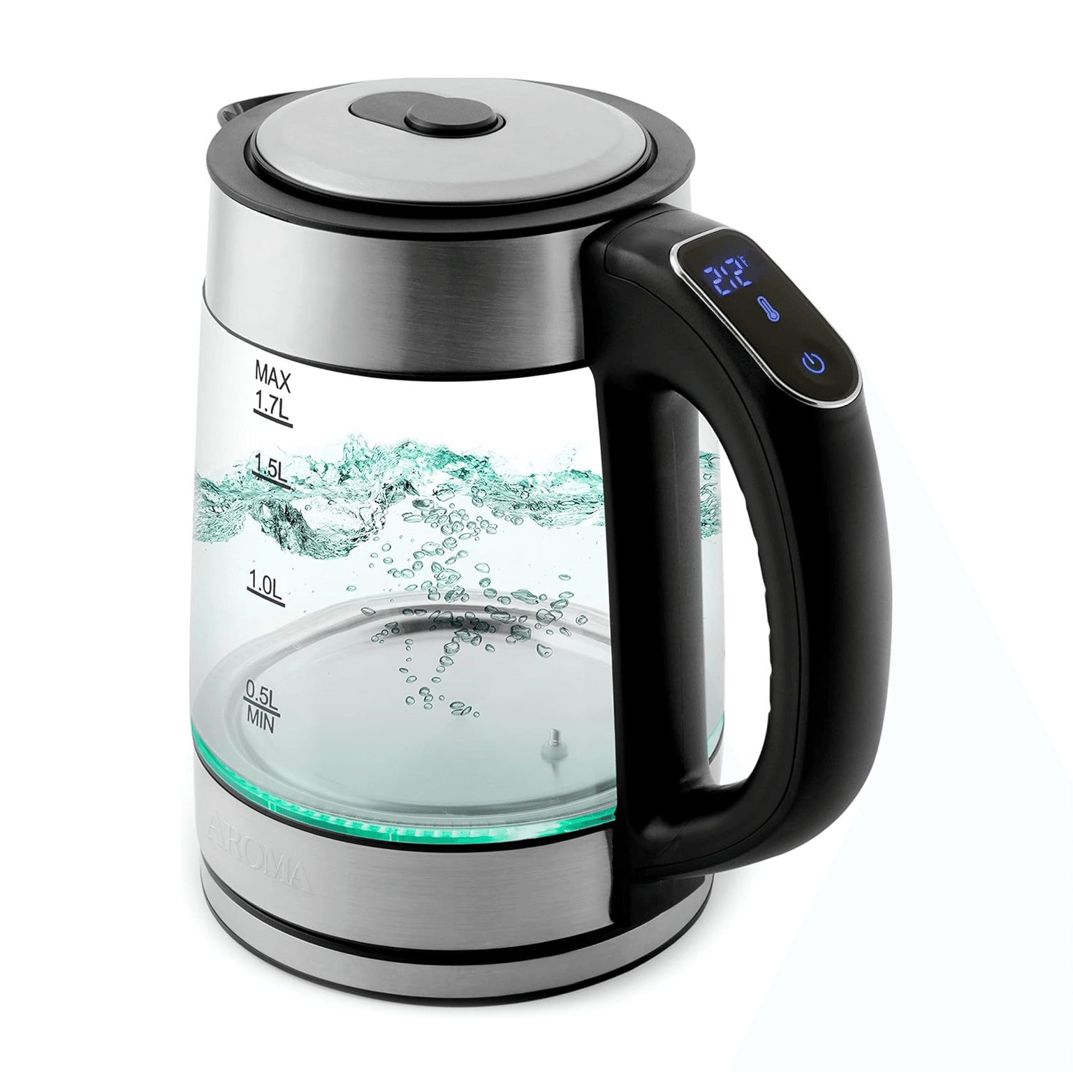 Aroma Stainless Steel Electric Water Kettle, 1.7L(AWK-170M) 1 count