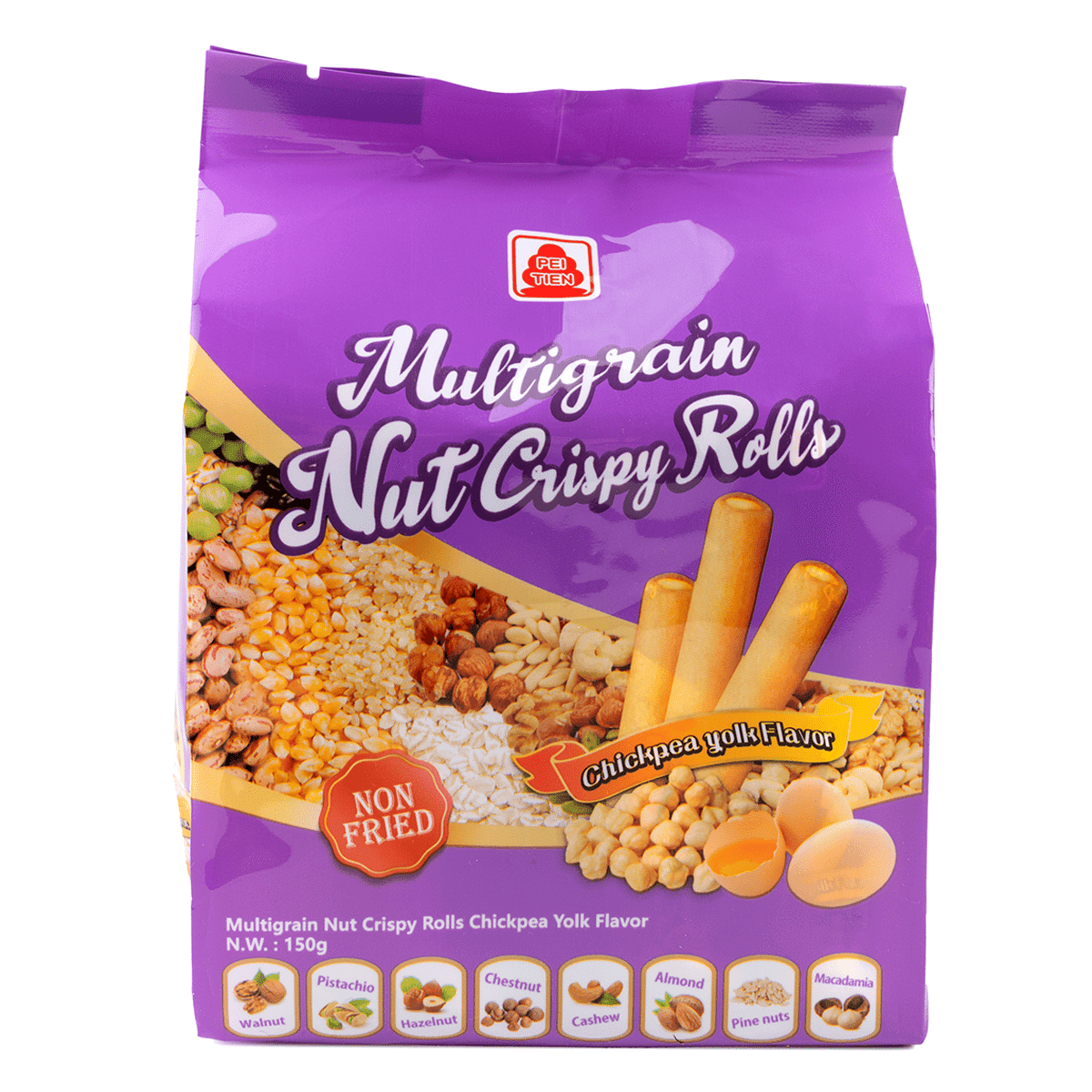 Multigrain Nut Crispy Roll – Chickpea Yolk Flavor 150 g