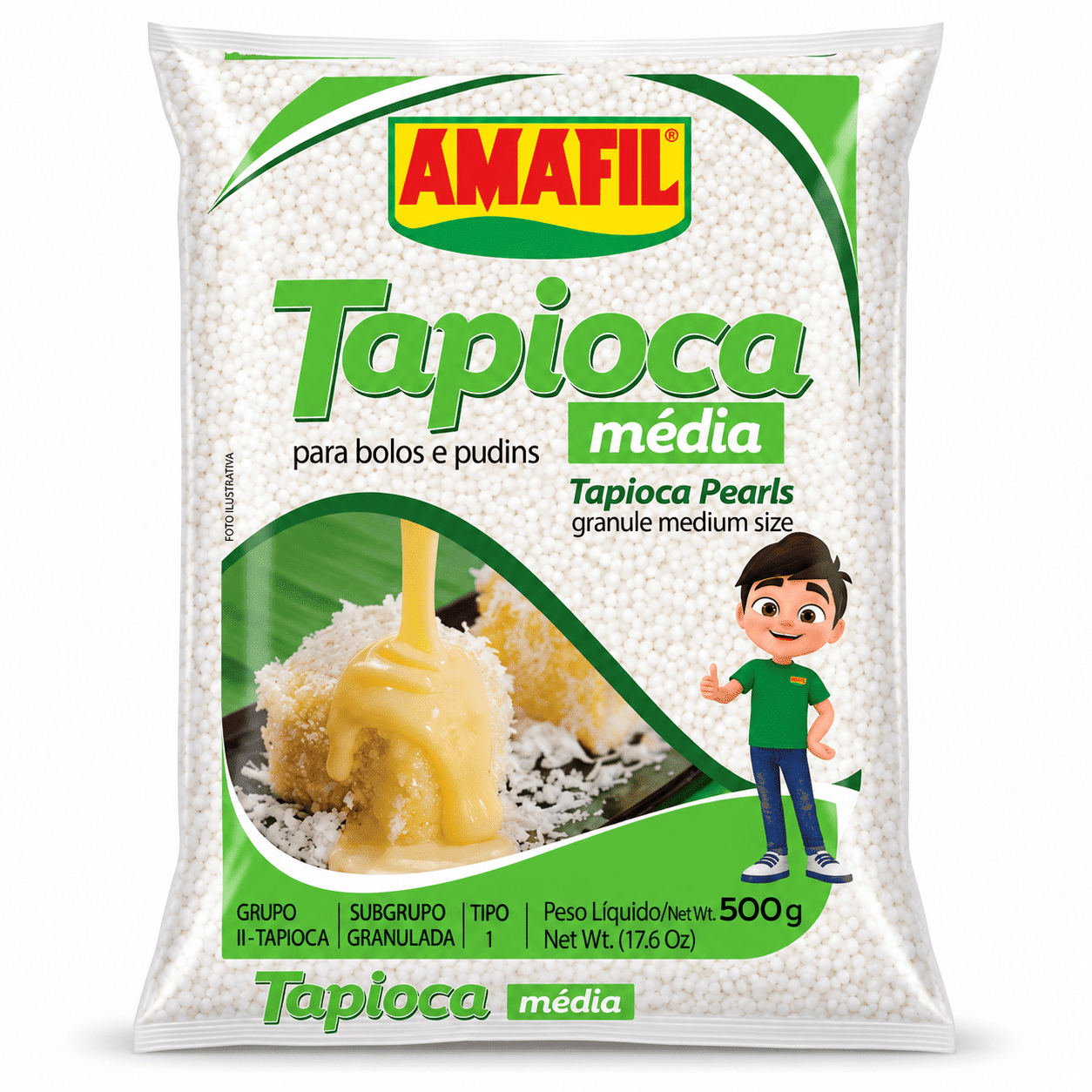 Tapioca Granulada Média Amafil 500 g