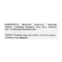 Sarangani Bay Baby Bangus Marinated Spicy ( Milkfish ) 400-648 그램