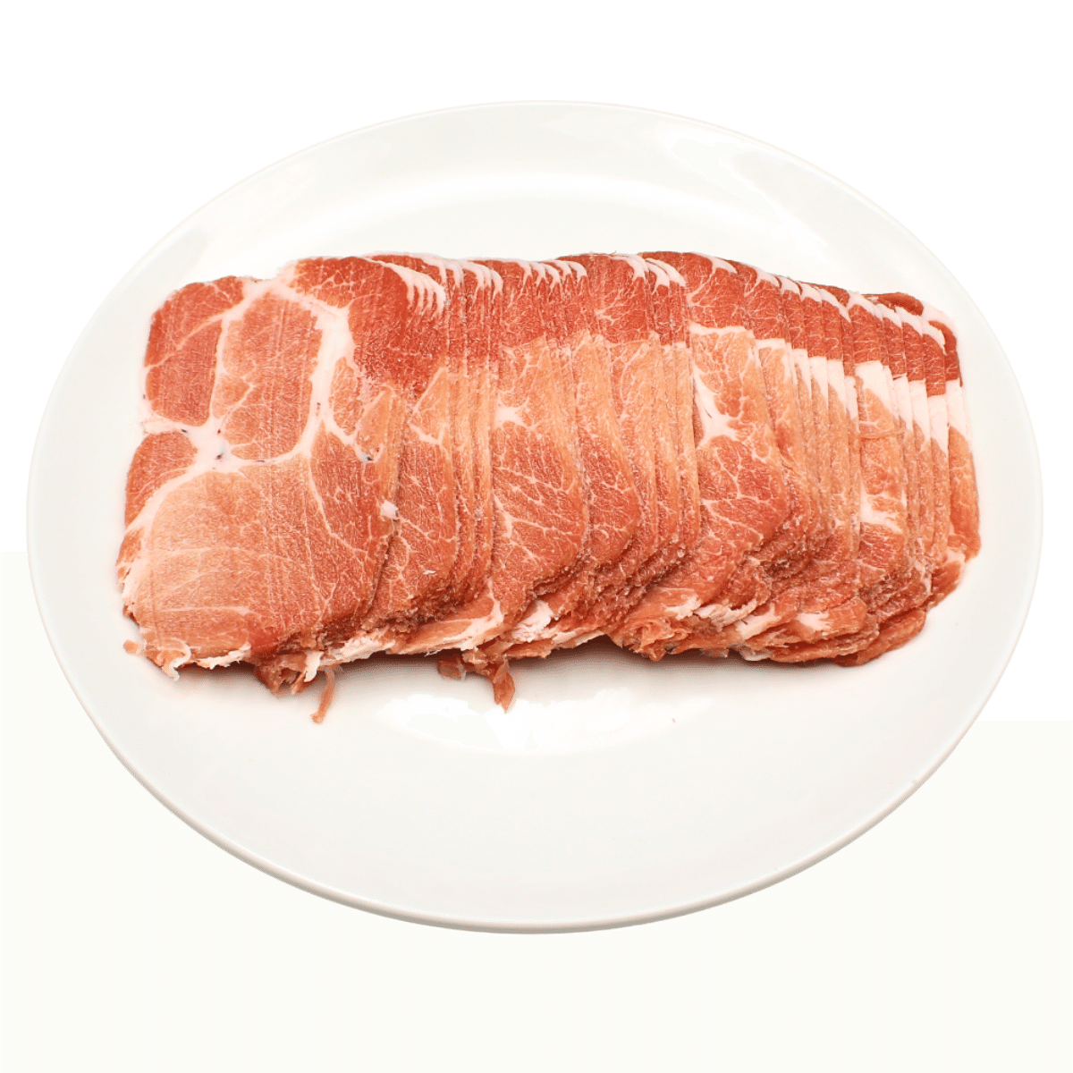 Sliced Pork Collar Butts, Frozen 1 lb