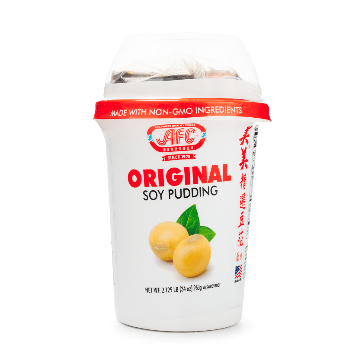 AFC 오리지널 두유 푸딩 흑설탕 시럽 포함 32 온스