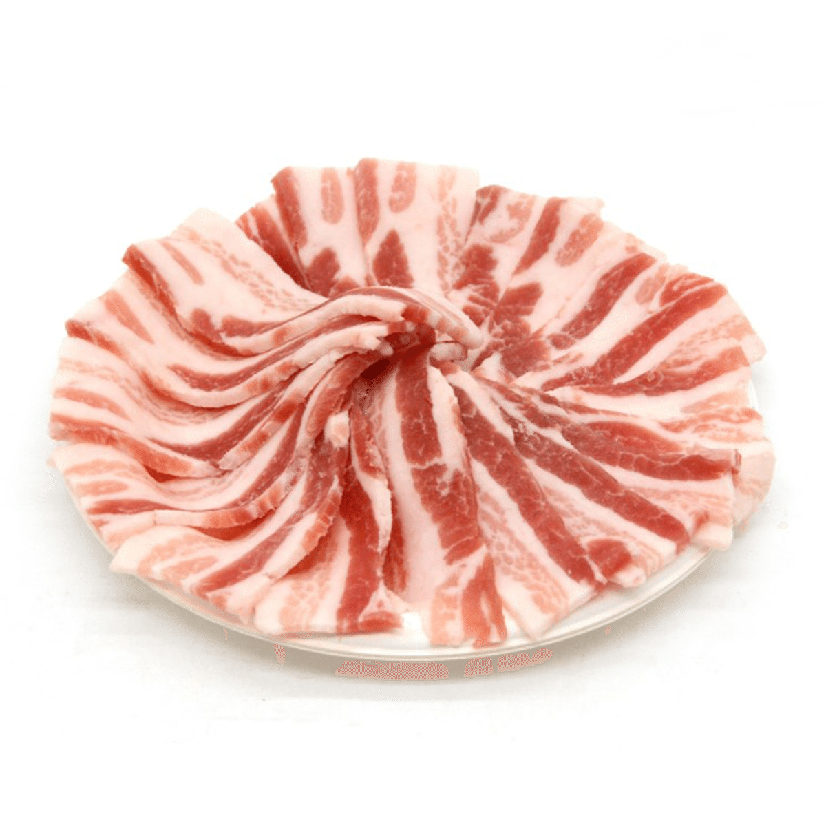 Thin Sliced Pork Belly, Skinless, Frozen 1 lb