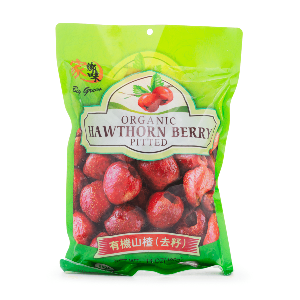 Big Green Organic Pitted Hawthorn Berry Frozen 14 oz