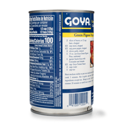 Goya Green Pigeon Peas 15 oz