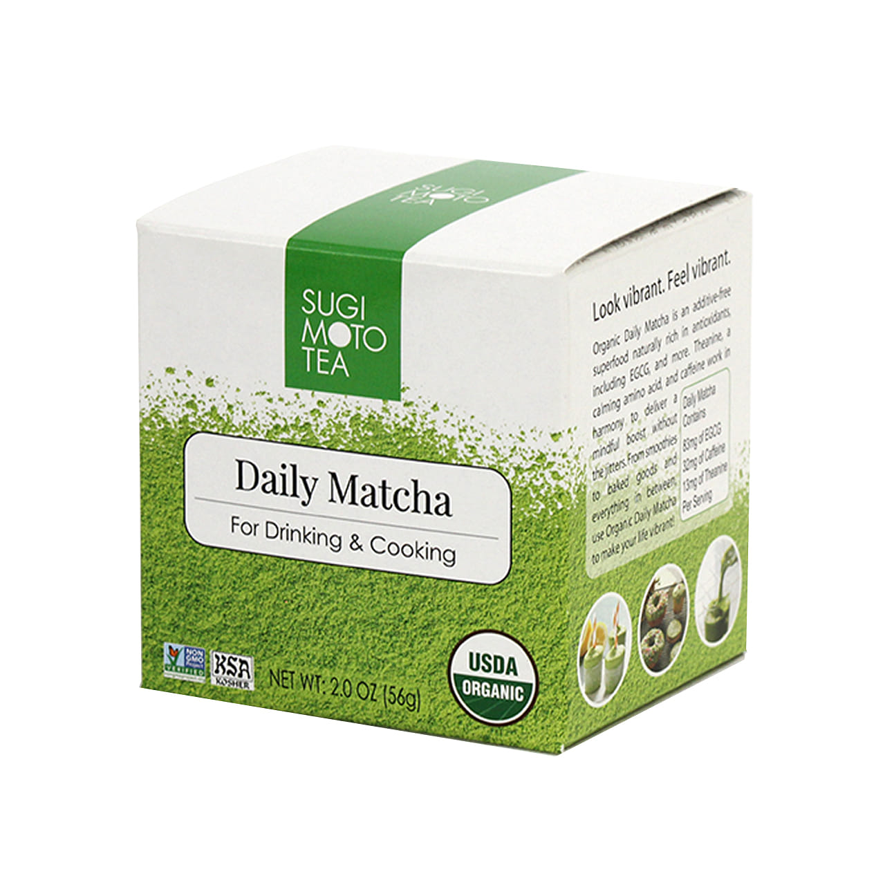 Sugimoto Japanese Organic Matcha Powder 2 oz*12 boxes