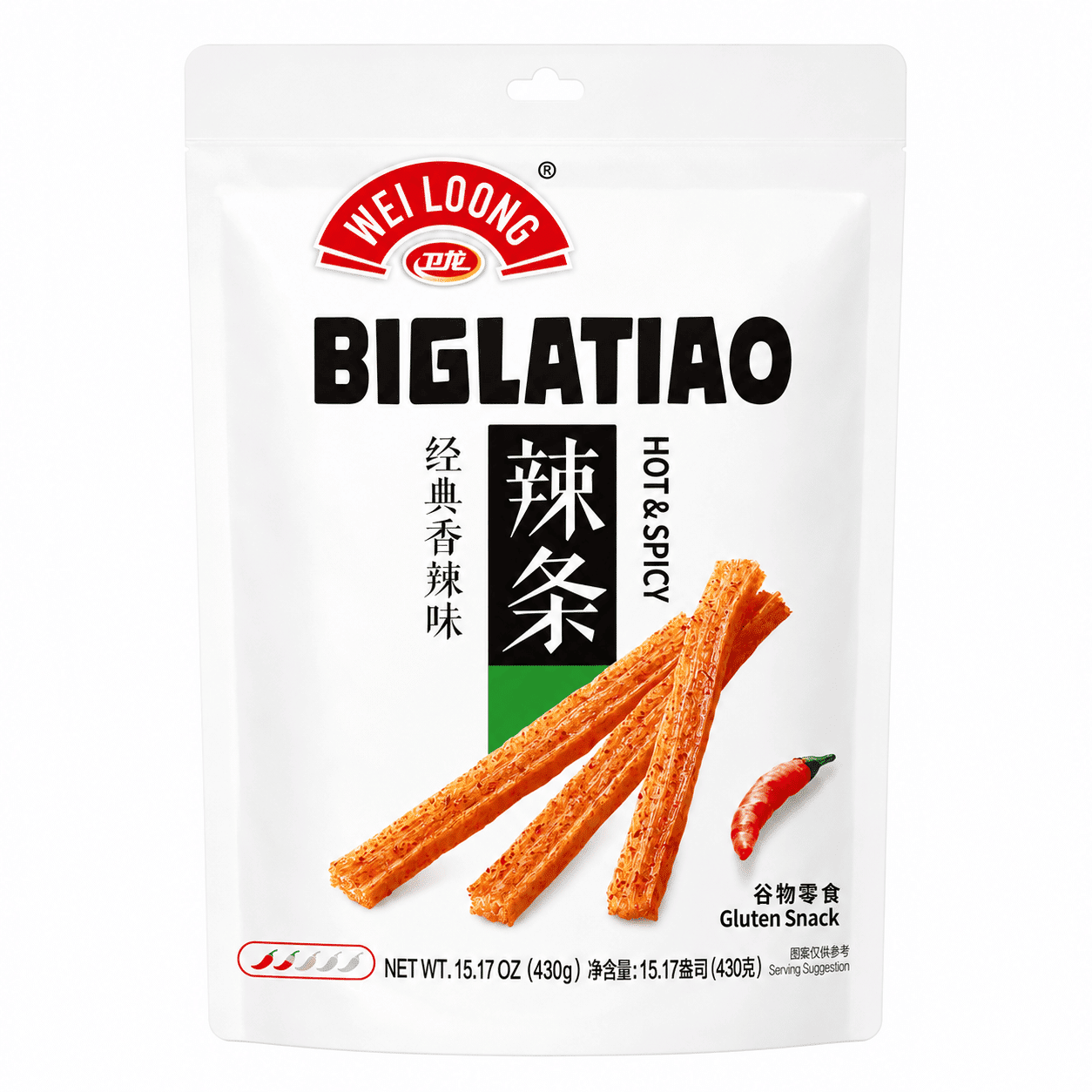 衛龍大麵筋香辣味 430 克