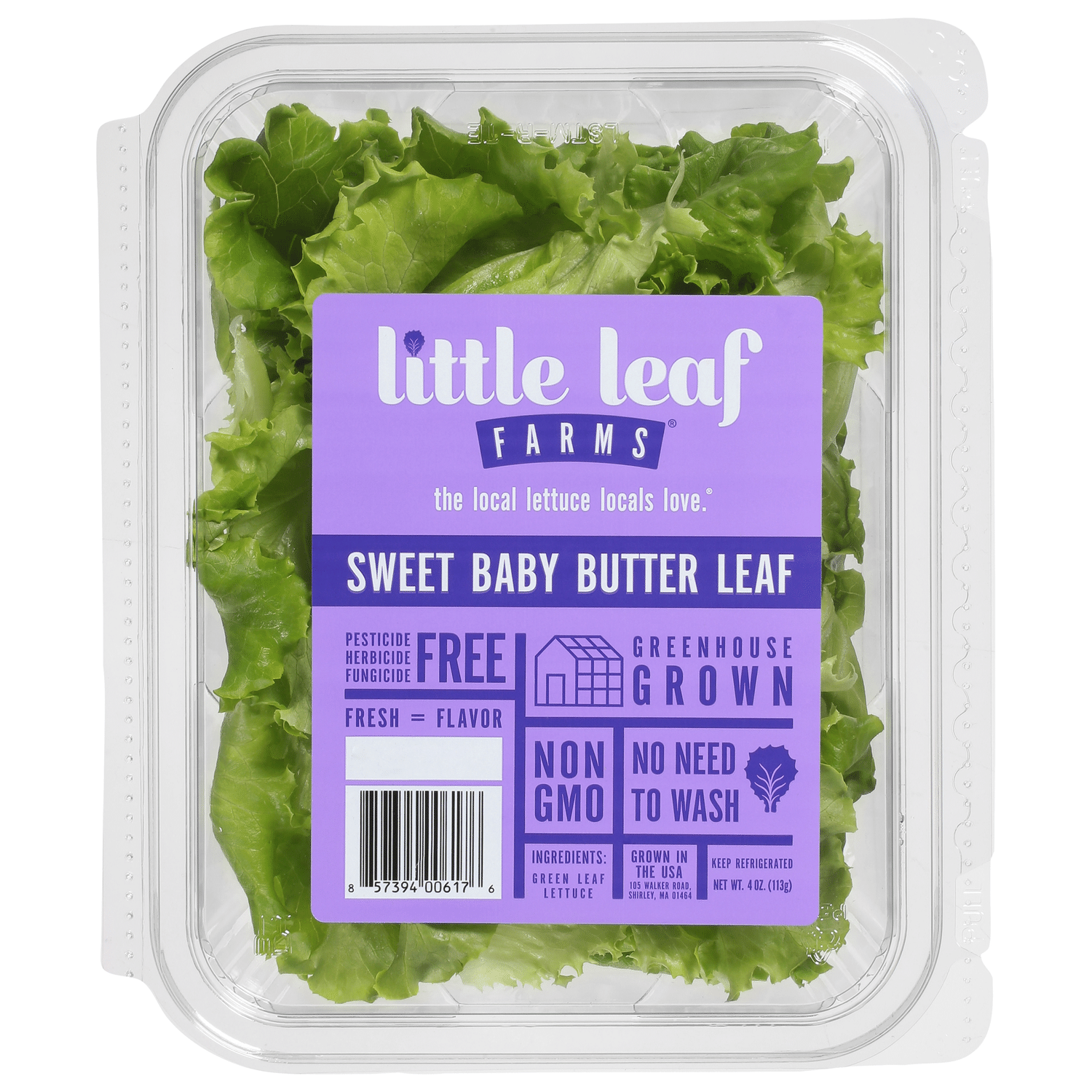 Lechuga Mantequilla de Hojas Verdes 4 oz