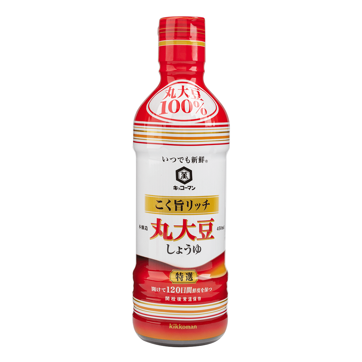 キッコーマン 特選 丸大豆 醤油 450 ml(ミリリットル)