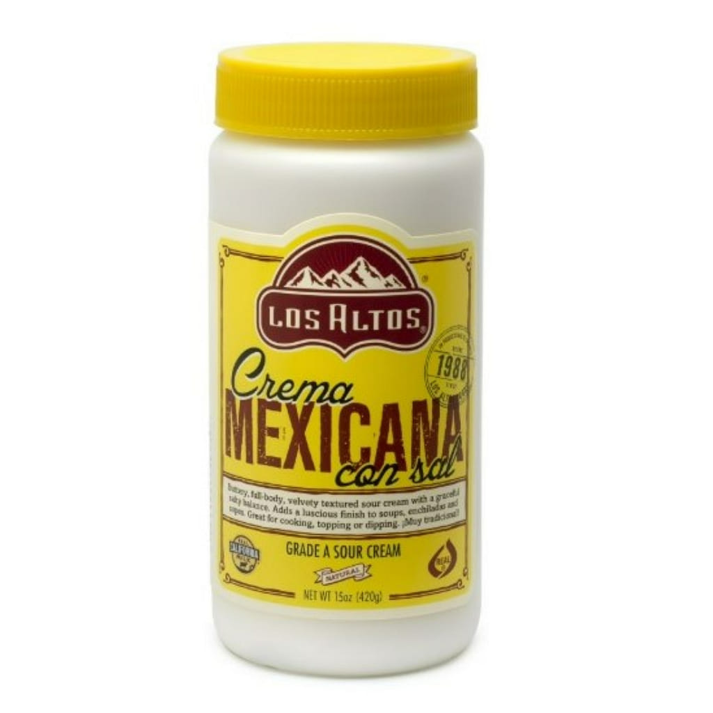 Los Altos Crema Mexicana Con Sal 15 oz