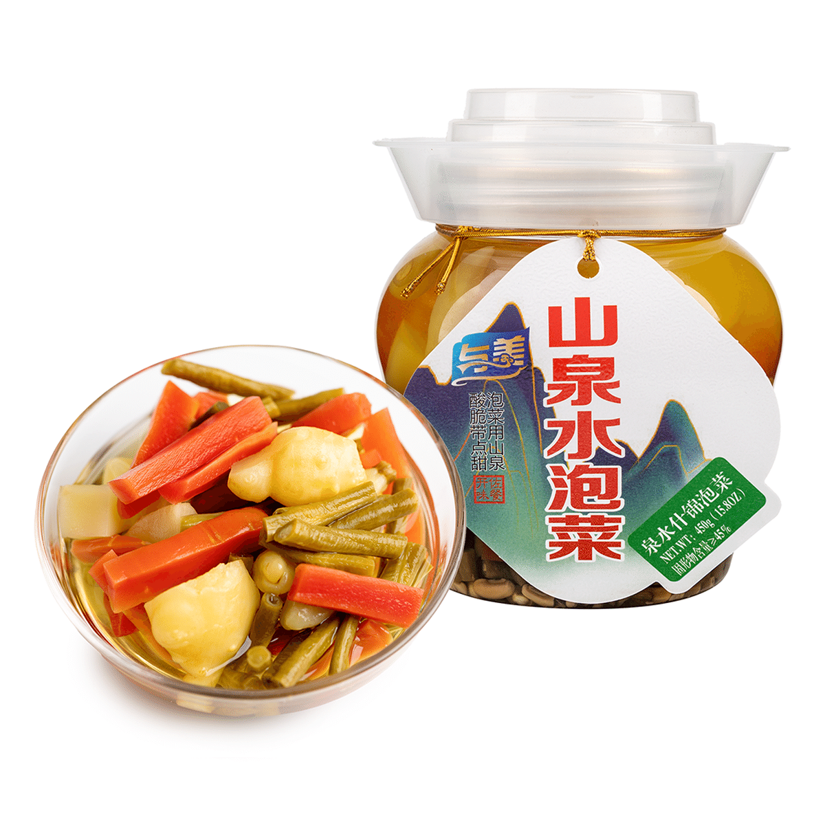 Yumei Spring Water Assorted Pickled Vegetables 450 g