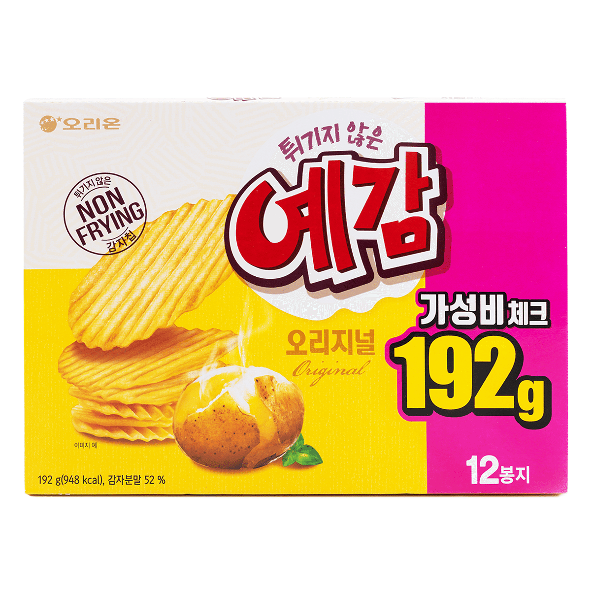 오리온 튀기지 않은 예감 오리지널 12개입 192 그램