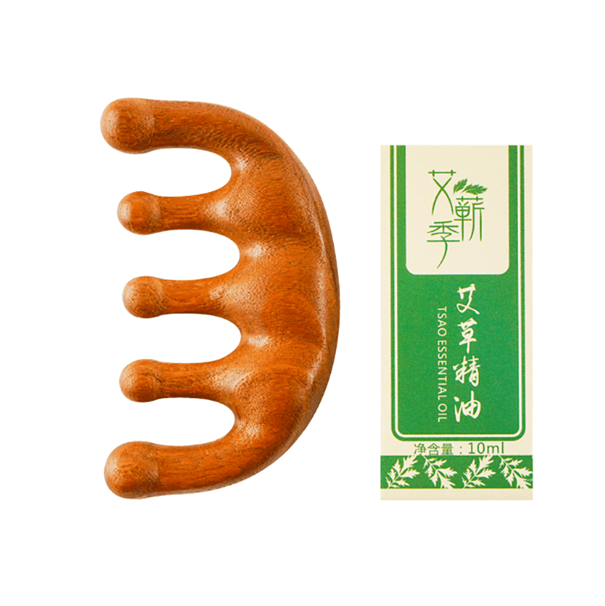 多功能经络按摩梳子 送经络按摩艾草精油 10ml 1 个