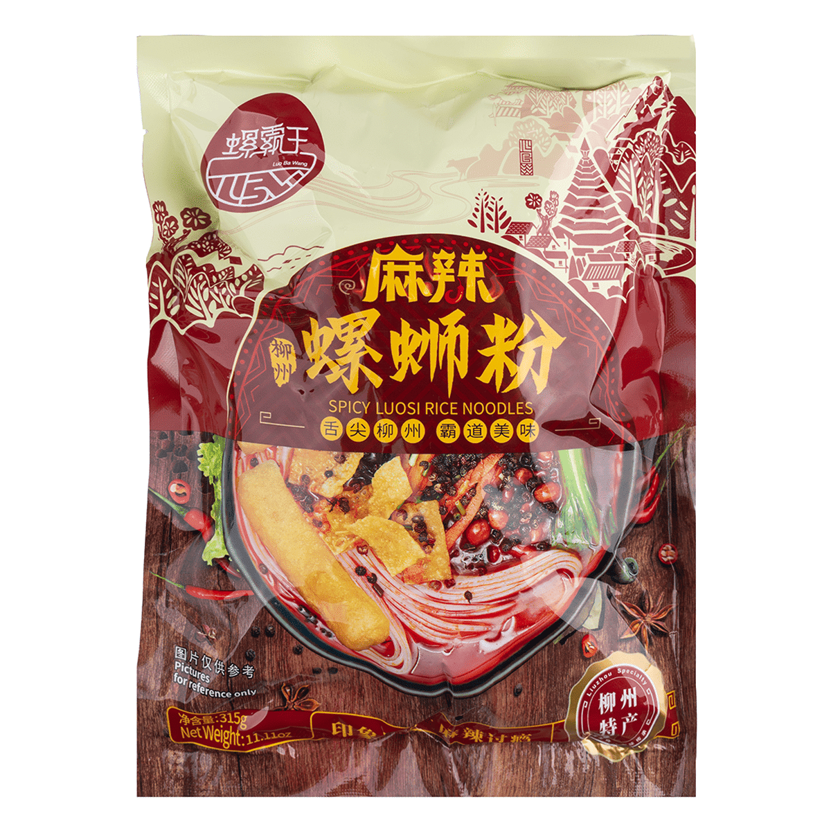 螺霸王 류저우 광시 특산 마라 뤄쓰펀 쌀국수 315 그램