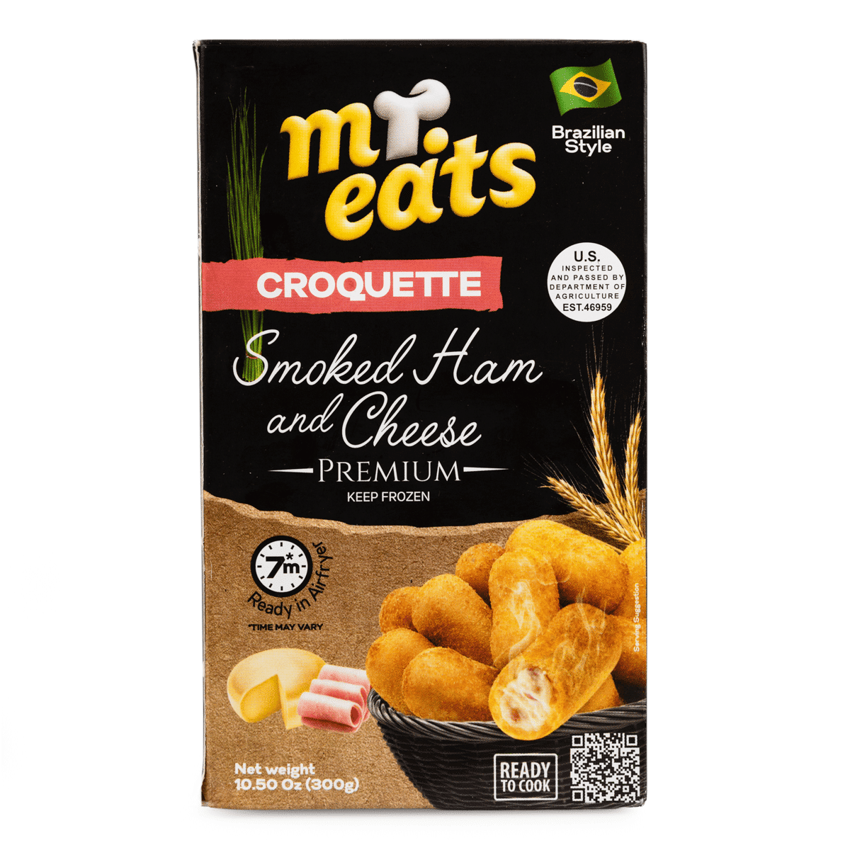Mr. Eats Smoked Ham and Cheese Croquette, Frozen 300 g