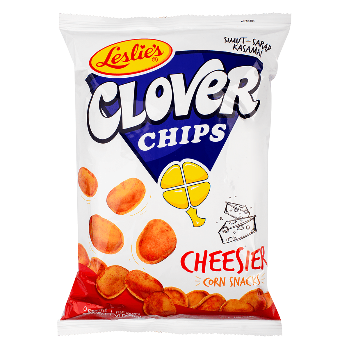 LESLIE'S CLOVER 치즈맛 콘칩 145 그램*25 팩