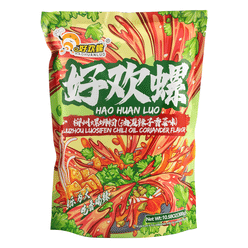 HAPPY SNAIL LIUZHOU SPICY RICE NOODLE CILANTRO & CHILI OIL 300 g