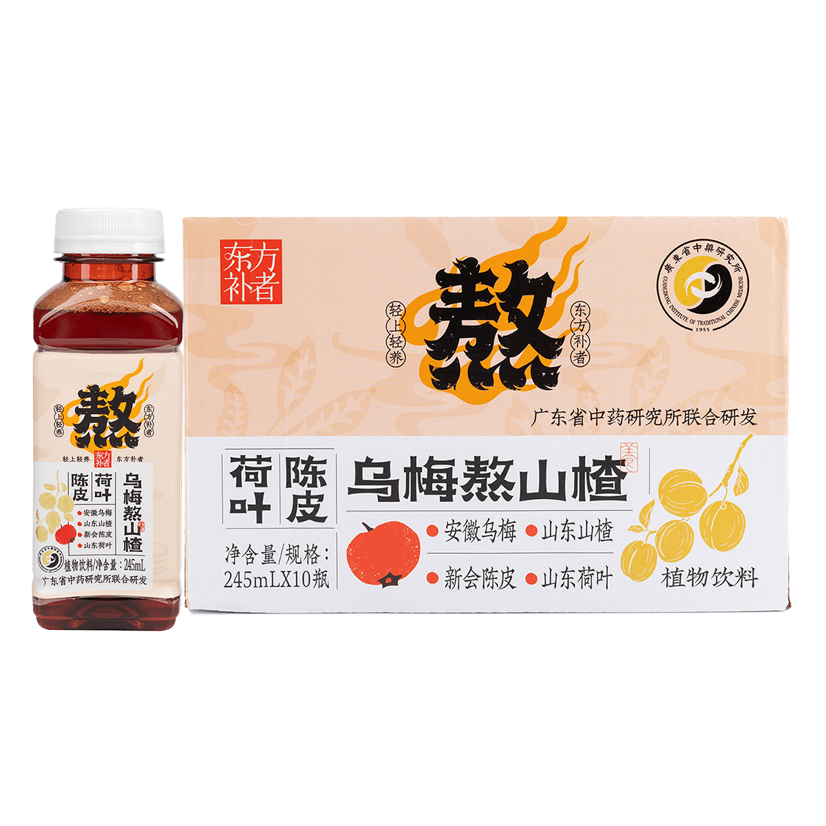 เครื่องดื่มลูกเกดจีนผสมเปลือกส้มโอ บัวหลวง และบ๊วยดำ QingShang 245 ml*10 bottles