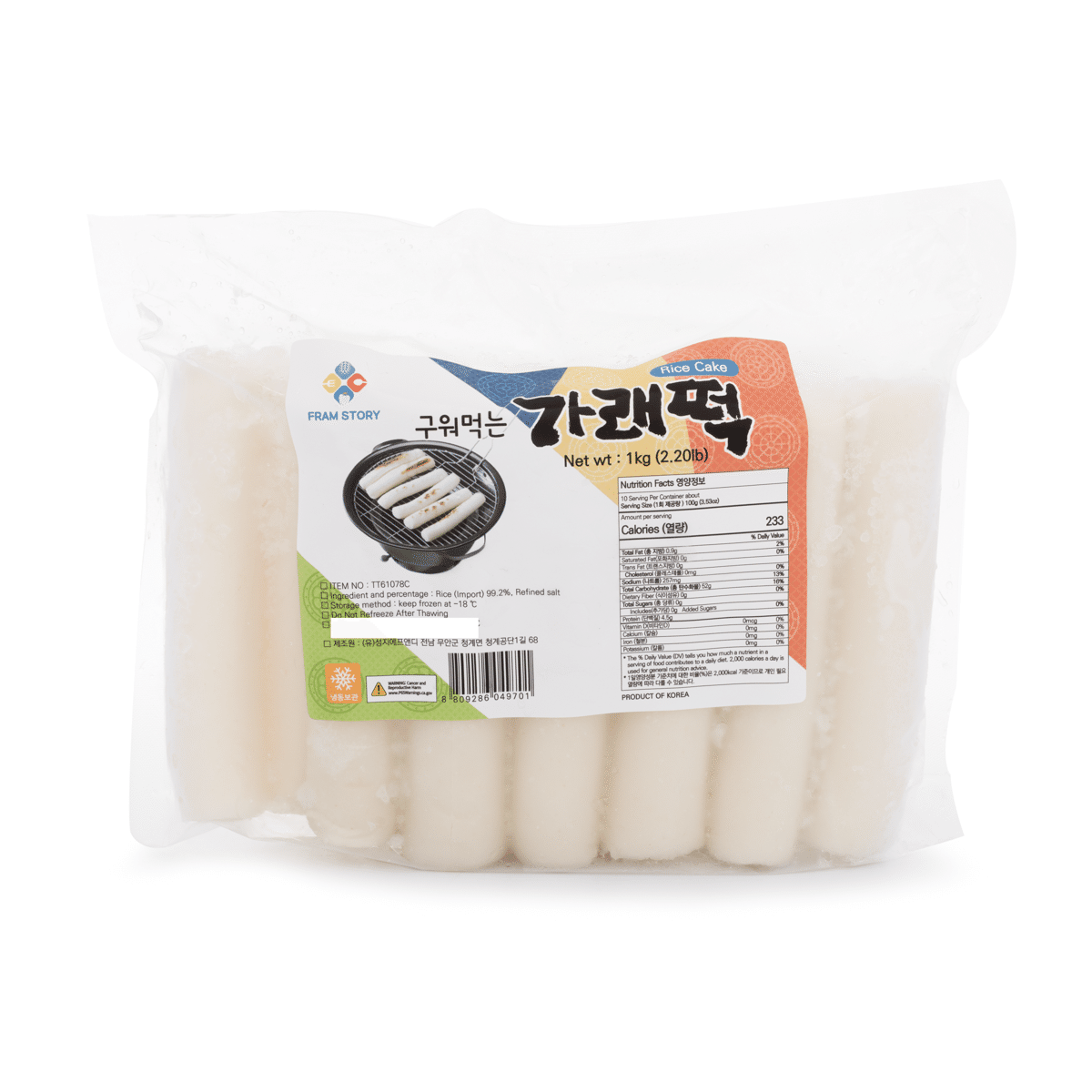 Jeollanam-do Rice Cake, Frozen 1000 g