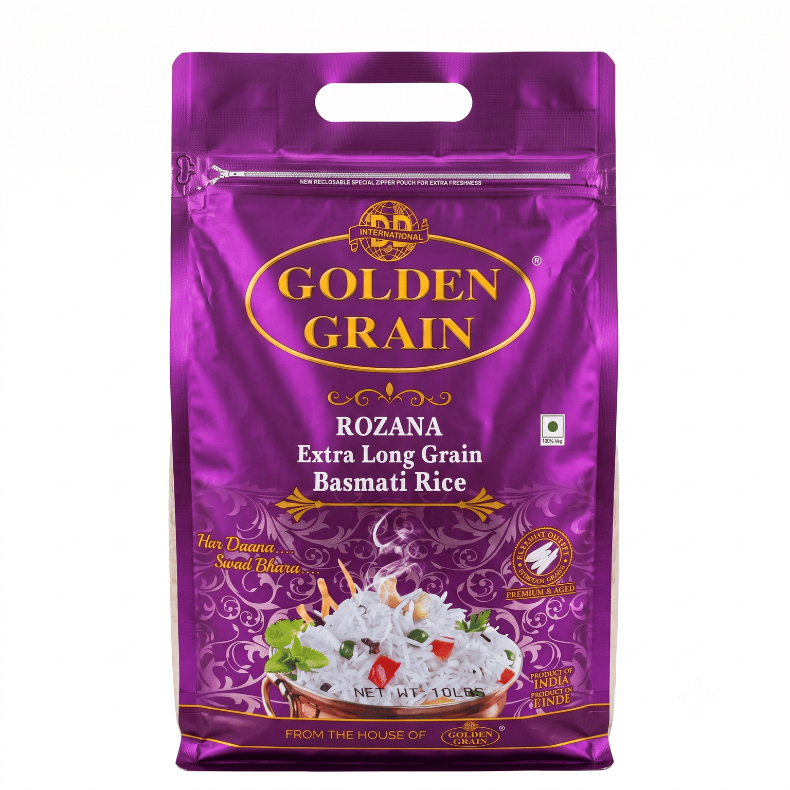 Golden Grain Rozana Rice 10 lb
