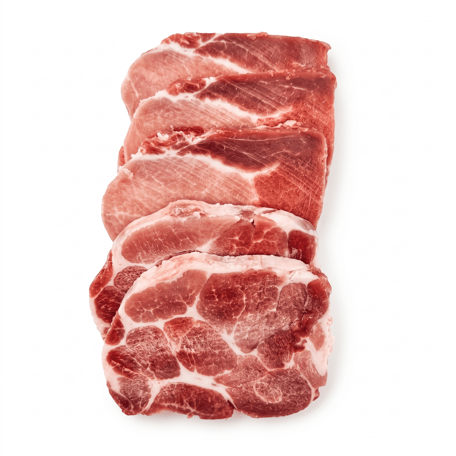 Premium Korean Style Pork Collar Slices Frozen 1 lb