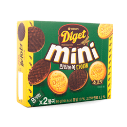Orion Diget Mini Biscuits, Chocolate Flavor 2pk 80 g*14 pack