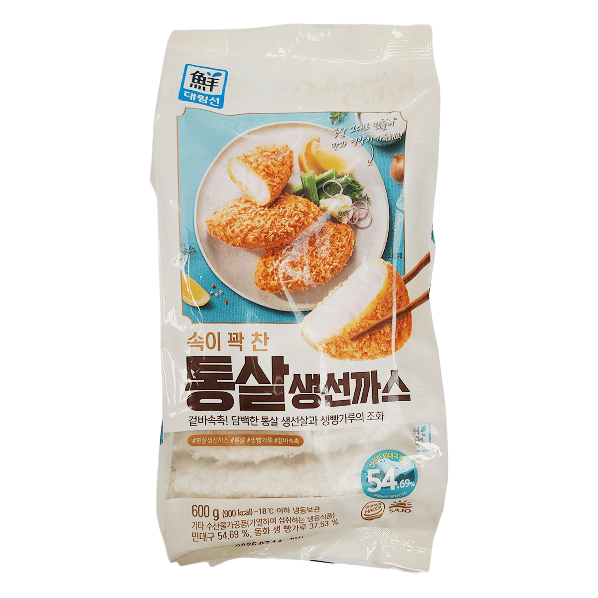 대림 속이 꽉 찬 통살생선까스 600 그램