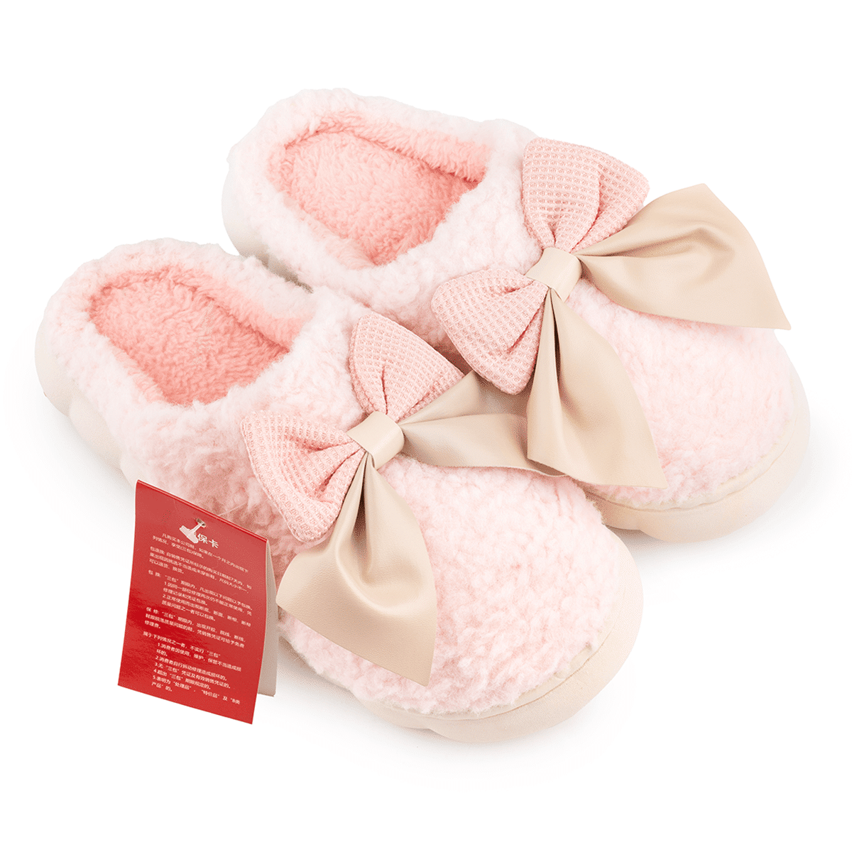 Yanosaku รองเท้าแตะผ้าฝ้ายญี่ปุ่นนุ่ม สีชมพูมาการอง ขนาด 38-39 1 ส่วน