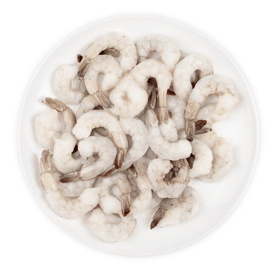 weee_seafood_Asian Raw Peeled Tail-On White Shrimp 26-30ct, Frozen 2 lb