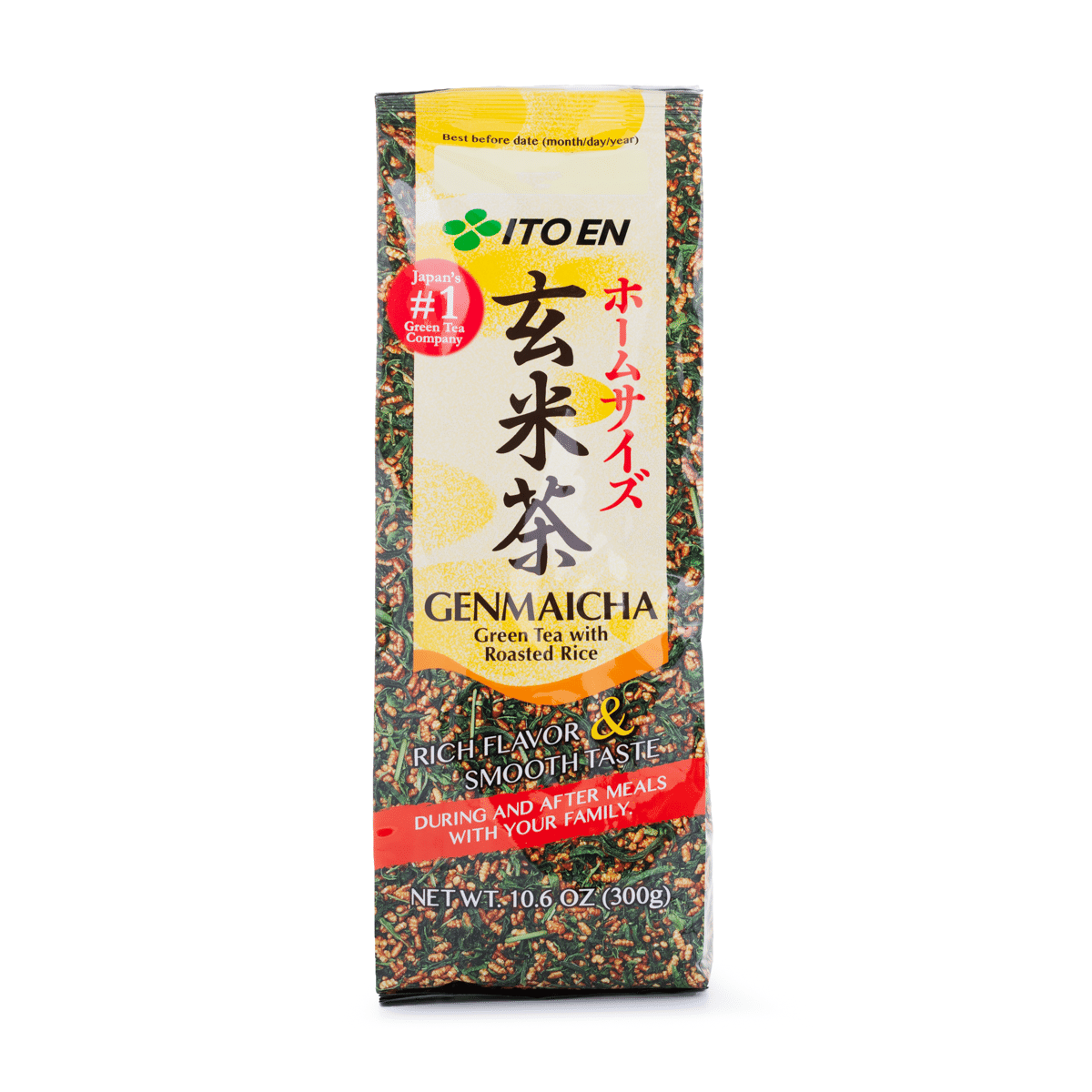 Itoen Home Size Genmaicha Green Tea with Roasted Rice 10.6 oz