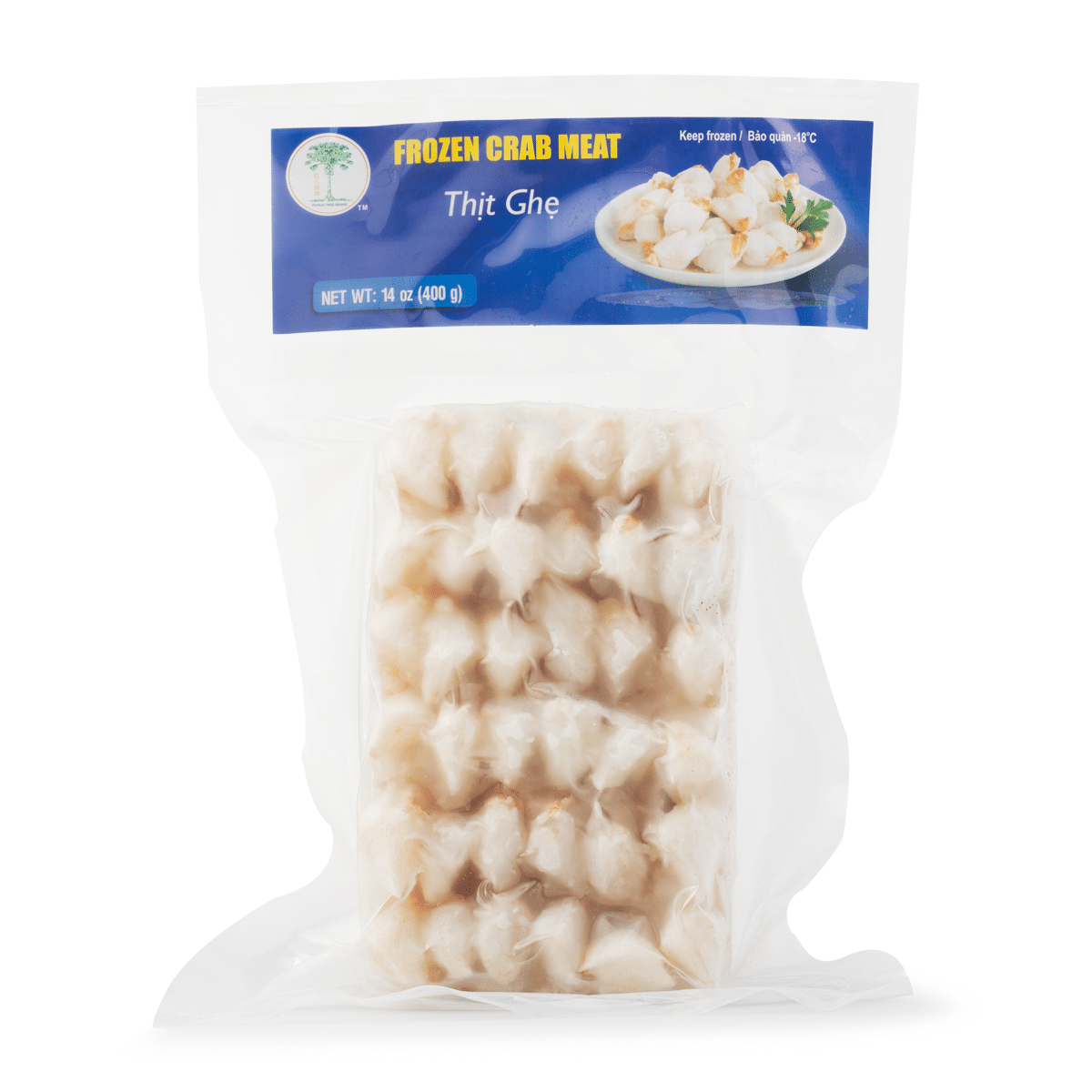 Papaya Brand Crab Meat Frozen 14 oz