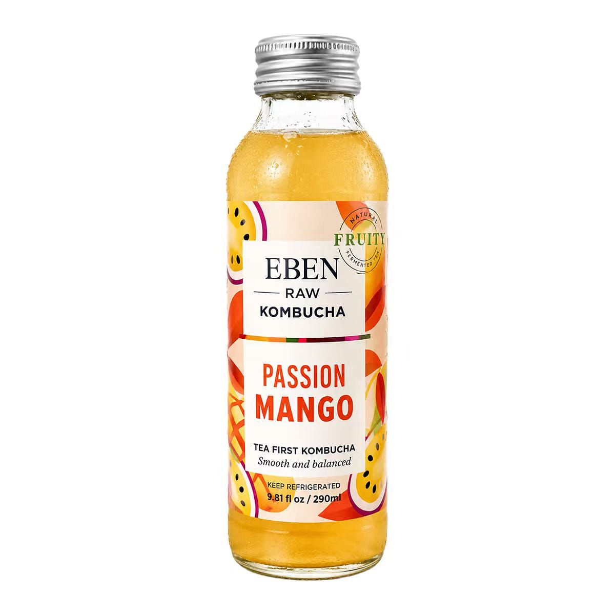 EBEN Kombucha Cruda Sabor Maracuyá y Mango 290 mililitro(s)