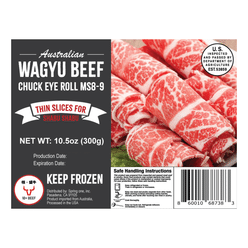 Australian Wagyu Beef Chuck Eye Roll 10.5 oz
