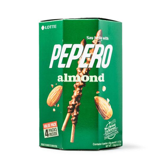 weee_snack_Lotte Pepero Almond Value Pack (4pk) 128 g