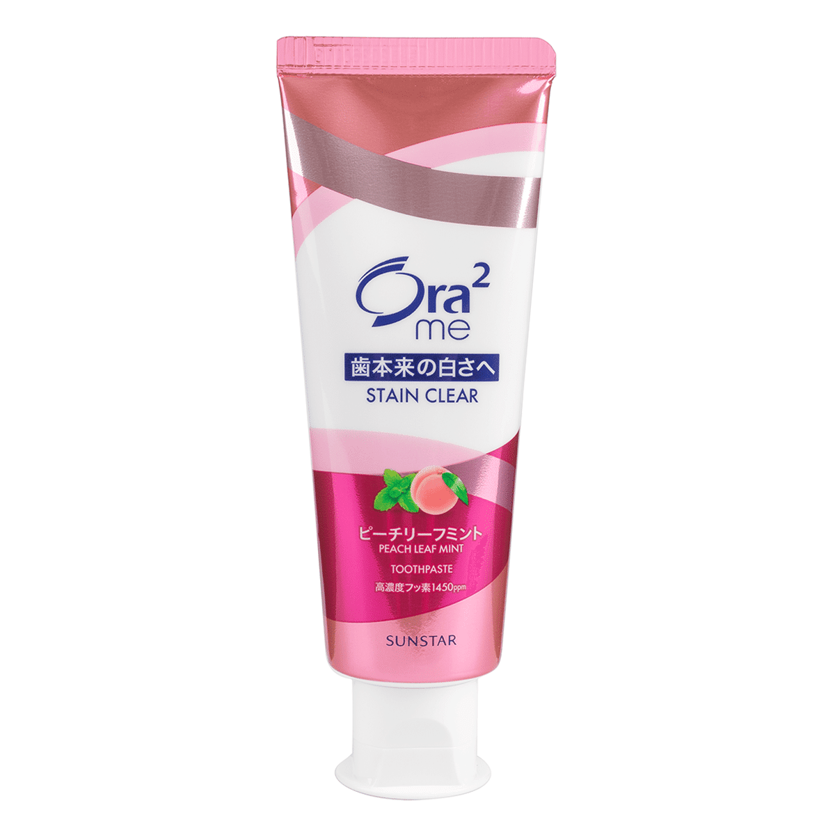 SUNSTAR ORA2 Stain Removal Teeth Cleaning Toothpaste (Peach Mint Flavor) 1 each