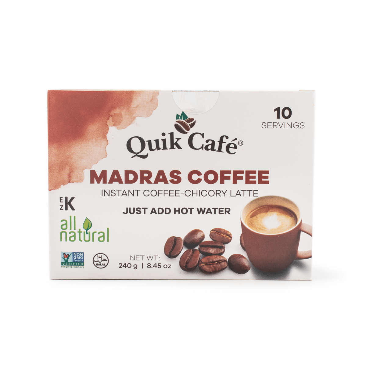 Quick Cafe Instant Madras Coffee 0.845 oz*10 pack